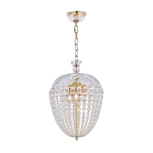 French Royalty Collection Basket Chandelier in Brass