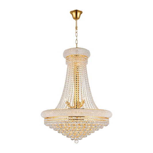 French Royalty Collection Basket Chandelier in Gold